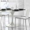White Circle Dining Tables (Photo 8 of 25)