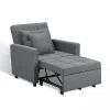 Convertible Light Gray Chair Beds (Photo 9 of 15)