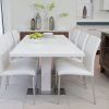 White Extending Dining Tables and Chairs (Photo 11 of 25)