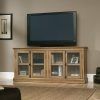 Oak Tv Stands With Glass Doors (Photo 18 of 20)