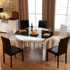 Round Glass and Oak Dining Tables (Photo 19 of 25)