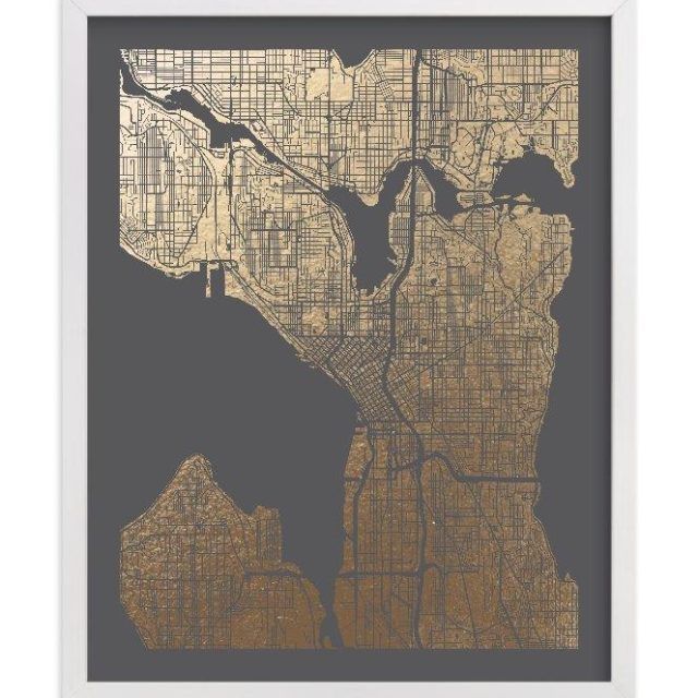  Best 20+ of Seattle Map Wall Art