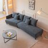 Dark Grey Polyester Sofa Couches (Photo 8 of 15)
