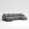 Setoril Modern Sectional Sofa Swith Chaise Woven Linen (Photo 4 of 15)