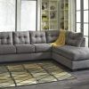 Tenny Dark Grey 2 Piece Right Facing Chaise Sectionals With 2 Headrest (Photo 5 of 25)