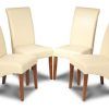Cream Leather Dining Chairs (Photo 19 of 25)