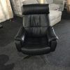Leather Black Swivel Chairs (Photo 14 of 25)