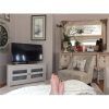 Wood Corner Storage Console Tv Stands for Tvs Up to 55" White (Photo 7 of 15)