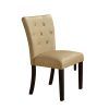 Cream Faux Leather Dining Chairs (Photo 19 of 25)