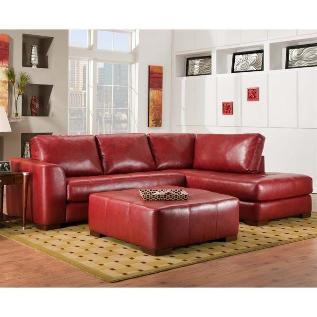  Best 10+ of Red Faux Leather Sectionals