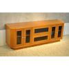 Tv Stands Cabinet Media Console Shelves 2 Drawers With Led Light (Photo 10 of 15)