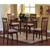 Caden 5 Piece Round Dining Sets With Upholstered Side Chairs (Photo 20 of 25)