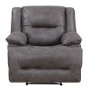 Travis Dk Grey Leather 6 Piece Power Reclining Sectionals With Power Headrest & Usb (Photo 12 of 25)