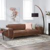 Celine Sectional Futon Sofas With Storage Camel Faux Leather (Photo 11 of 15)