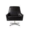 Leather Black Swivel Chairs (Photo 2 of 25)