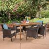 Jaxon 6 Piece Rectangle Dining Sets With Bench & Uph Chairs (Photo 6 of 25)