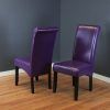 Purple Faux Leather Dining Chairs (Photo 8 of 25)