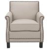 Mansfield Beige Linen Sofa Chairs (Photo 5 of 25)