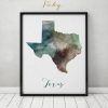 Texas Map Wall Art (Photo 8 of 20)