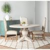 Valencia 5 Piece Round Dining Sets With Uph Seat Side Chairs (Photo 12 of 25)