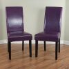 Purple Faux Leather Dining Chairs (Photo 16 of 25)
