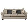 2Pc Polyfiber Sectional Sofas With Nailhead Trims Gray (Photo 4 of 15)