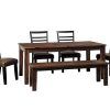 Craftsman 5 Piece Round Dining Sets With Uph Side Chairs (Photo 11 of 25)