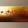 Red Flowers Canvas Wall Art (Photo 15 of 15)