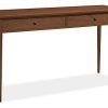 Parsons Walnut Top & Brass Base 48X16 Console Tables (Photo 11 of 25)