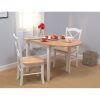 Al Fresco Drop Leaf Leg Table 3 Piece Dining Set In Driftwood & Taupe  Finishliberty Furniture - 541-Cd-3Dls regarding 3 Piece Dining Sets (Photo 7636 of 7825)