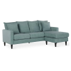4Pc Alexis Sectional Sofas With Silver Metal Y-Legs (Photo 9 of 15)