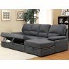 Lucy Dark Grey 2 Piece Sleeper Sectionals With Laf Chaise (Photo 22 of 25)