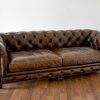 Brown Leather Tufted Sofas (Photo 1 of 20)