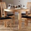 Round Oak Dining Tables and 4 Chairs (Photo 12 of 25)