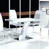 White High Gloss Dining Tables and 4 Chairs (Photo 7 of 25)