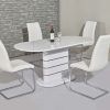 Oval White High Gloss Dining Tables (Photo 5 of 25)