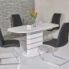 Oval White High Gloss Dining Tables (Photo 7 of 25)