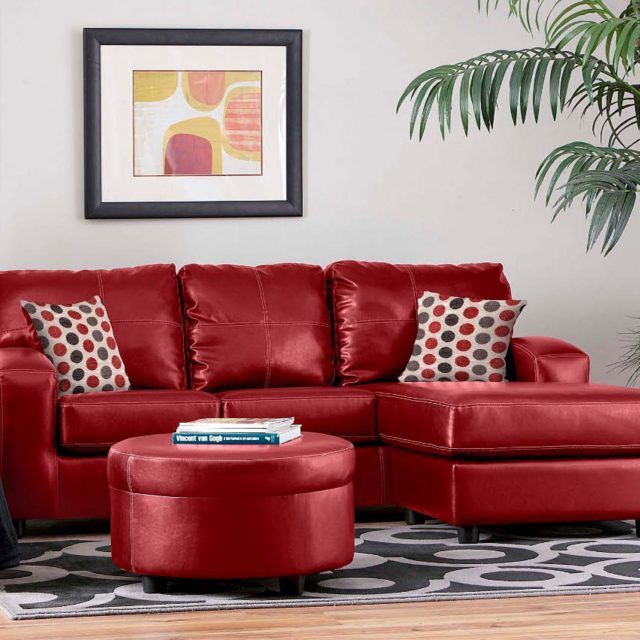 2024 Best of Small Red Leather Sectional Sofas