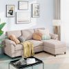 Small L Shaped Sectional Sofas in Beige (Photo 3 of 15)