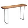 Parsons Clear Glass Top & Stainless Steel Base 48X16 Console Tables (Photo 22 of 25)