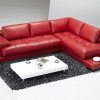 Red Faux Leather Sectionals (Photo 7 of 10)