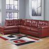 Red Leather Sectional Sofas With Ottoman (Photo 9 of 10)
