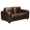 Faux Leather Sofas in Chocolate Brown (Photo 2 of 15)