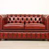 Red Leather Chesterfield Sofas (Photo 9 of 20)