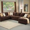 Leather and Chenille Sectional (Photo 16 of 20)