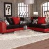 Red Black Sectional Sofa (Photo 1 of 20)
