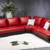 Small Red Leather Sectional Sofas (Photo 6 of 10)