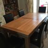 Oak Dining Tables and Leather Chairs (Photo 10 of 25)