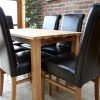 Oak Dining Tables and Leather Chairs (Photo 23 of 25)