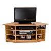 Solid Wood Oak Country Corner Tv Stand W/cabinet – 55″ – The Oak with regard to Most Up-to-Date Solid Wood Corner Tv Cabinets (Photo 4400 of 7825)